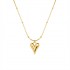 Dainty Fine Stainless Steel Jewelry Rose Gold Plated High Polish Heart Pendant Beads Round Snake Chain Womens Necklaces